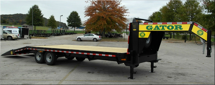 Gooseneck flat bed trailer for sale14k  Ashtabula County, Ohio